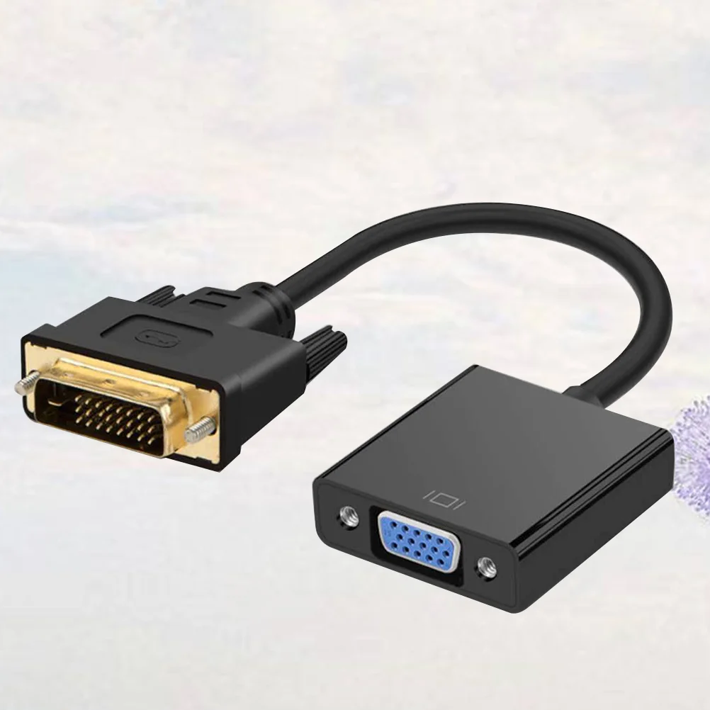 

1 Pc Adapter Cable 1080P DVI Male to VGA Female DVI-D to VGA 24+1 25 Pin Converter Adapter Laptop TV Desktop Computer