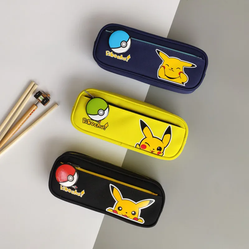 

Pokemon Pencil Case Pikachu Student School Large-capacity Kids Stationery Pencil Case Single-layer Pencil Bag Storage Bag Toy
