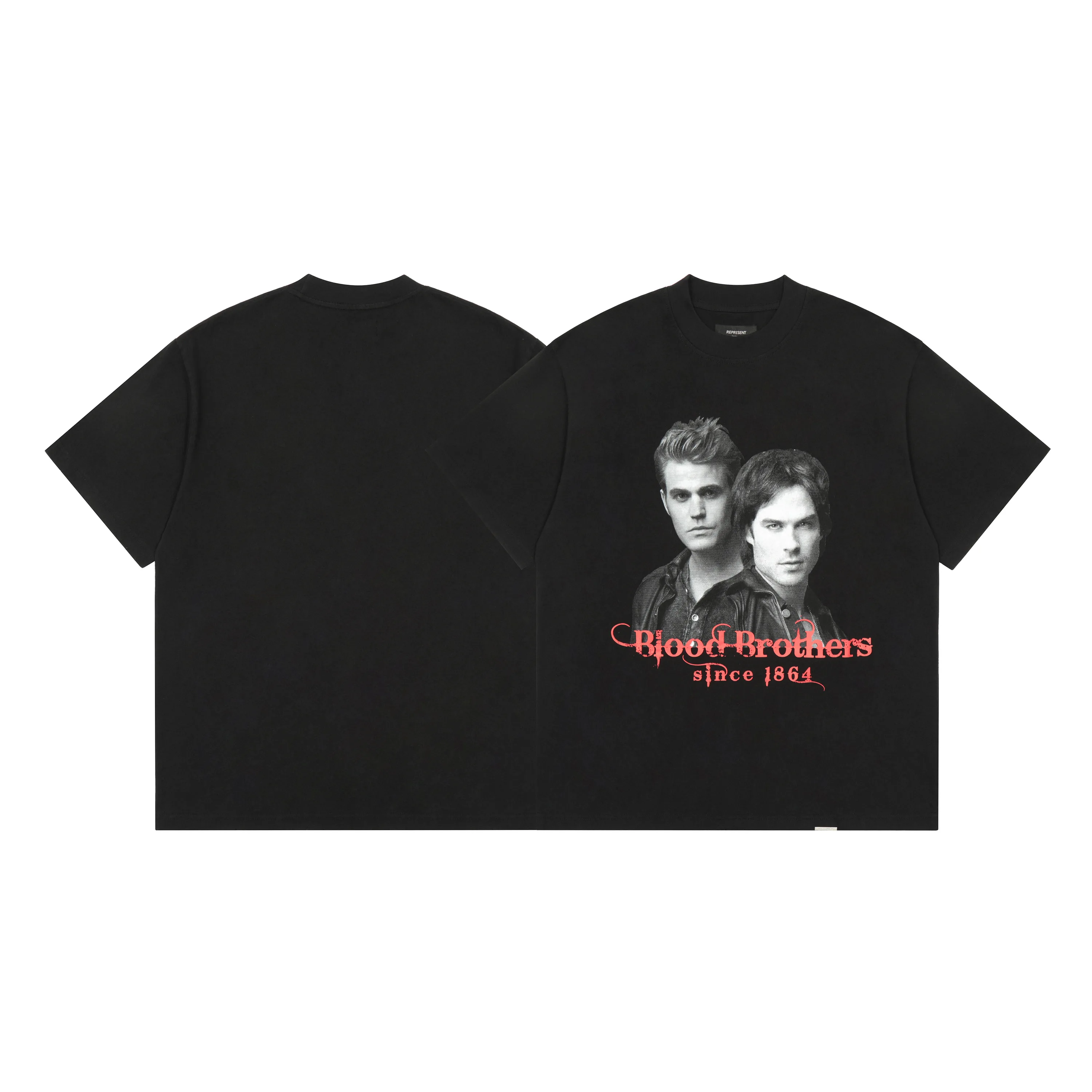 

REPRESENT 22ss High Street Tide Brand Simple Letter Character Print FOG Loose Men's And Women's Short-sleeved T-shirt