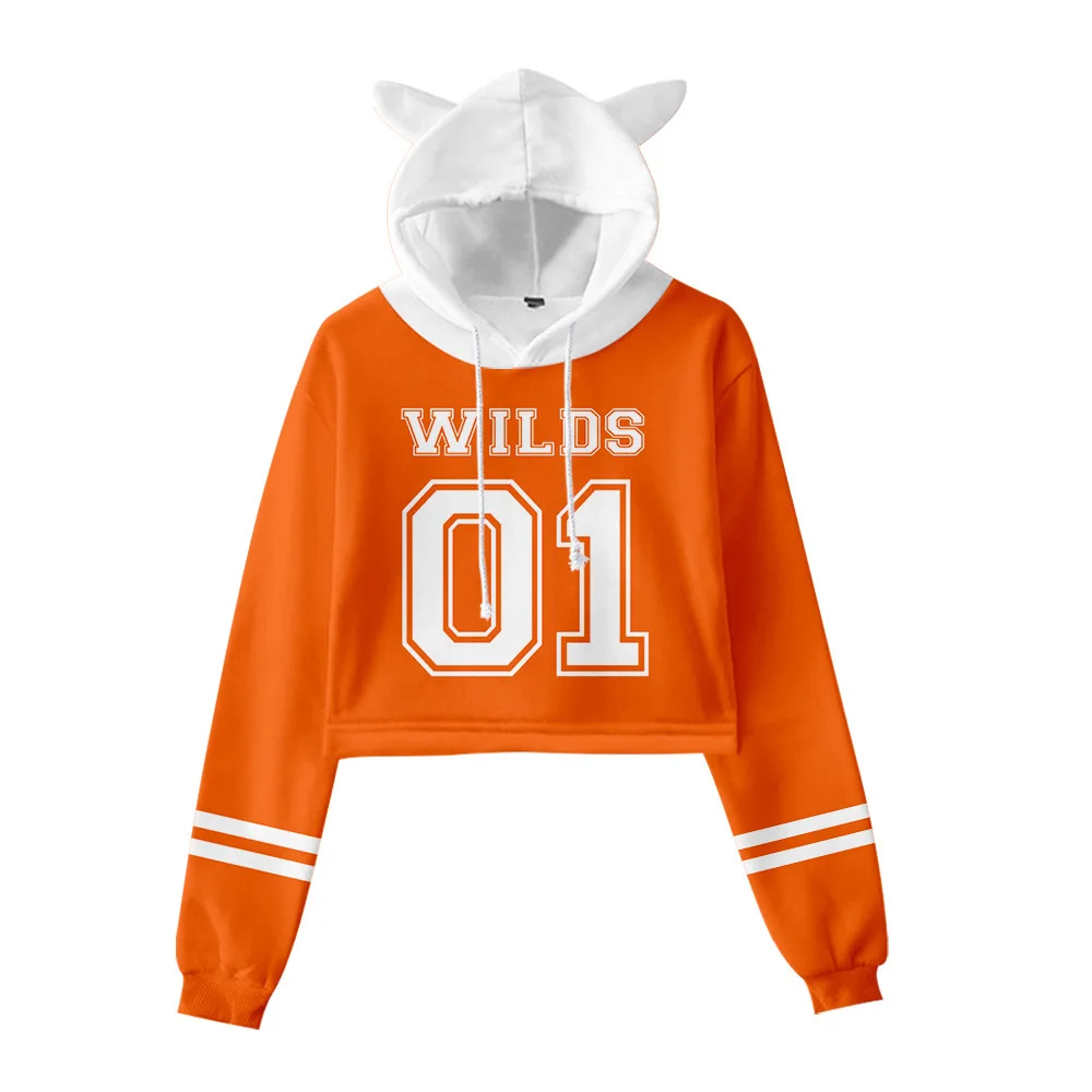 

The Foxhole Court Crop Top Hoodie Palmetto State Foxes Cropped Sweatshirt Girls Streetwear Hip Hop Long Sleeves Pullover Tops