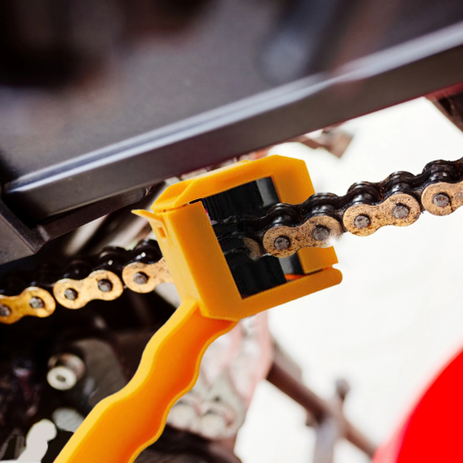 

Bicycle Chain Brush Mountain Road Bike Chain Cleaner Chain Scrubber Motorcycle Chain Cleaner With Brush Head For Cycling Scrubbe