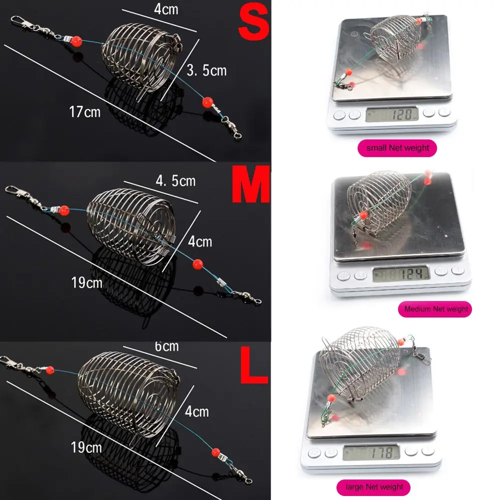 Маленький держатель аксессуары для снастей ловушка кормушка рыбалки клетка