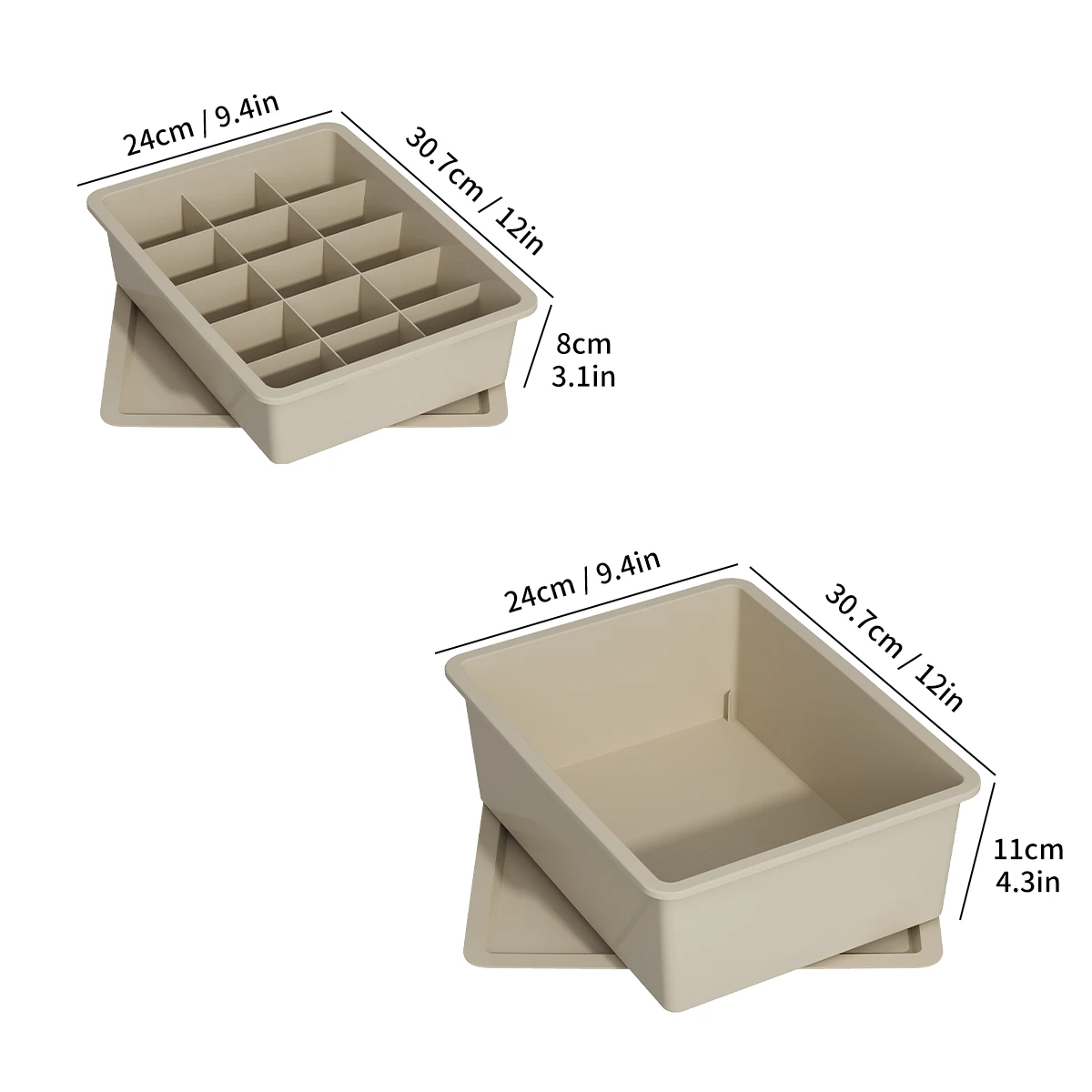 WORTHBUY Многофункциональный Пластиковый Ящик Для Хранения Органайзер Водостойкий