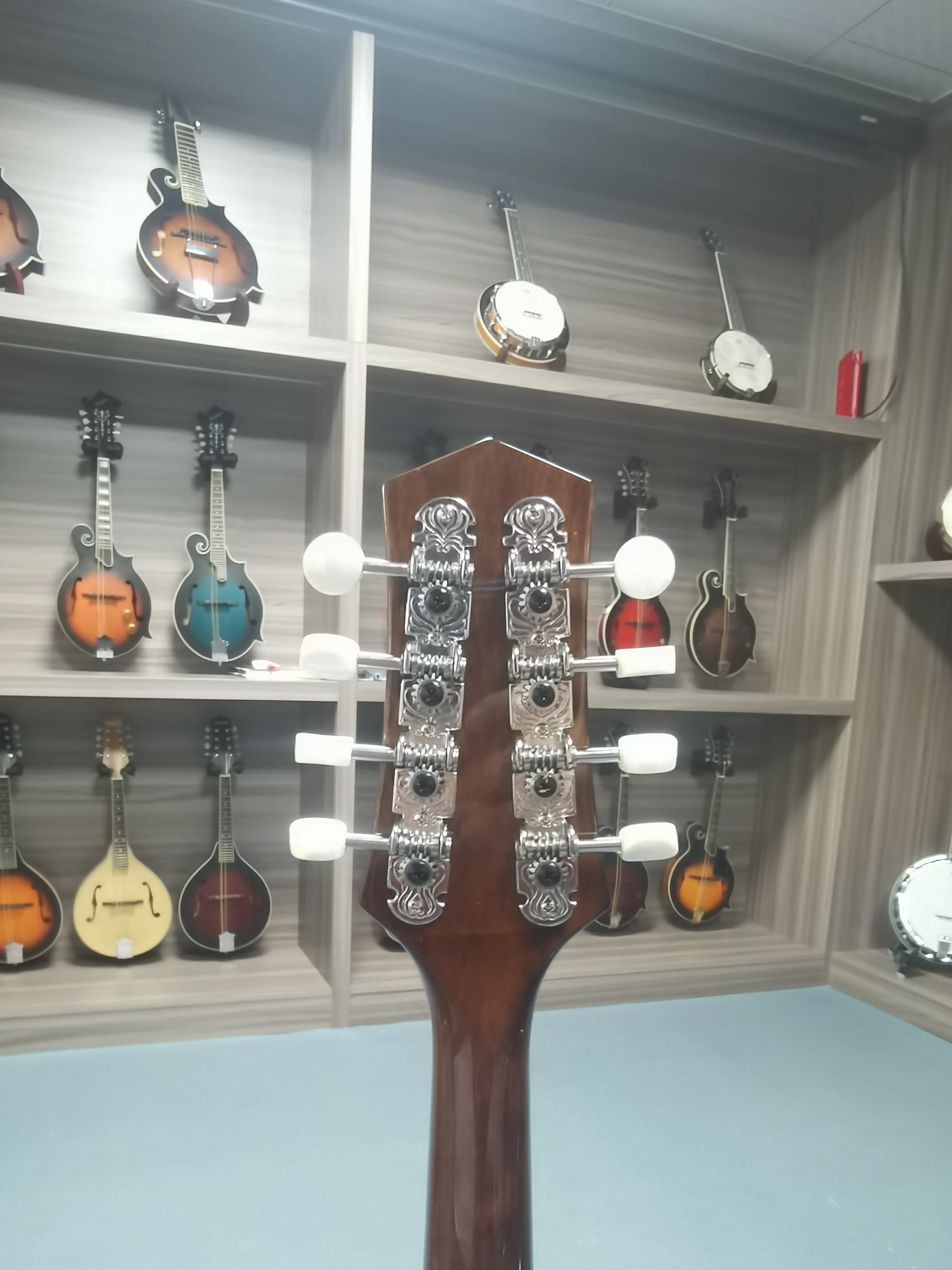 Type A panel spruce backboard maple all single wooden electro-acoustic mandolin 8-string KMA300E