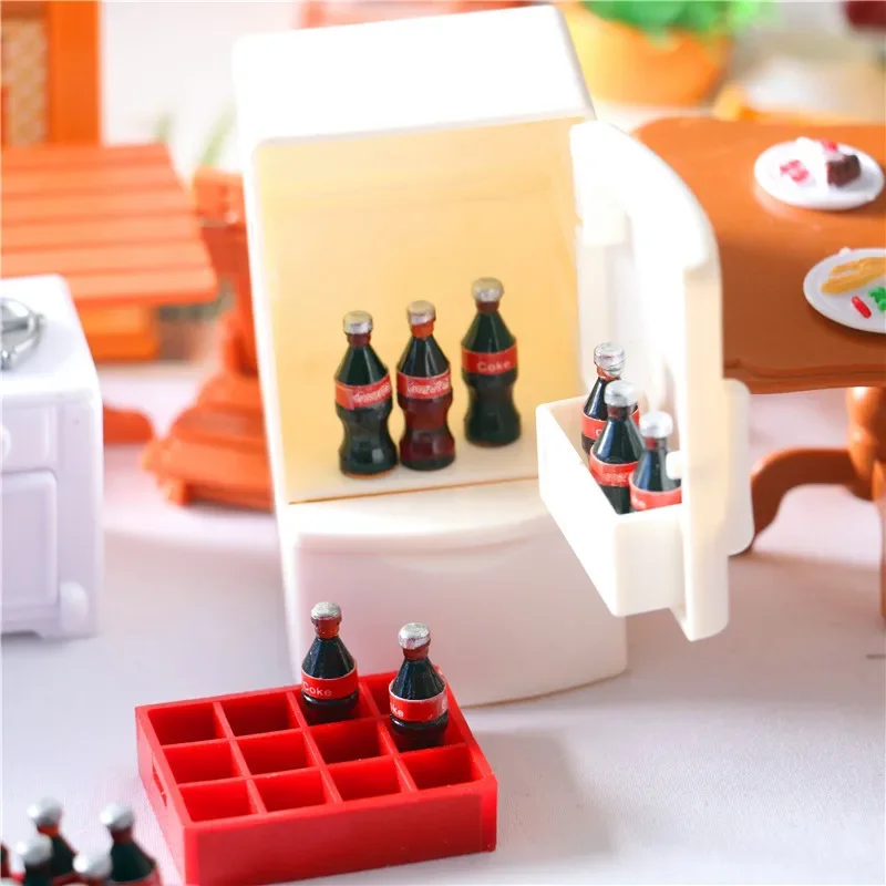 Мини дюжина кока-колы корзина кукольный домик миниатюрные фигурки 1:12 украшение