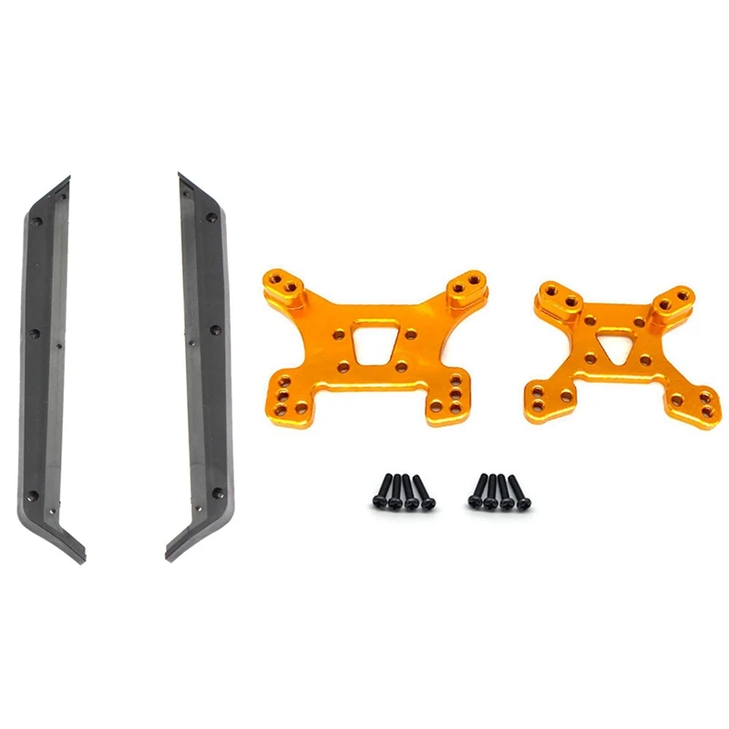 

2 Set RC Car Part: 1 Set Front And Rear Shock Tower Board Set & 1 Set Bottom Edge Protection Bottom Side Guard