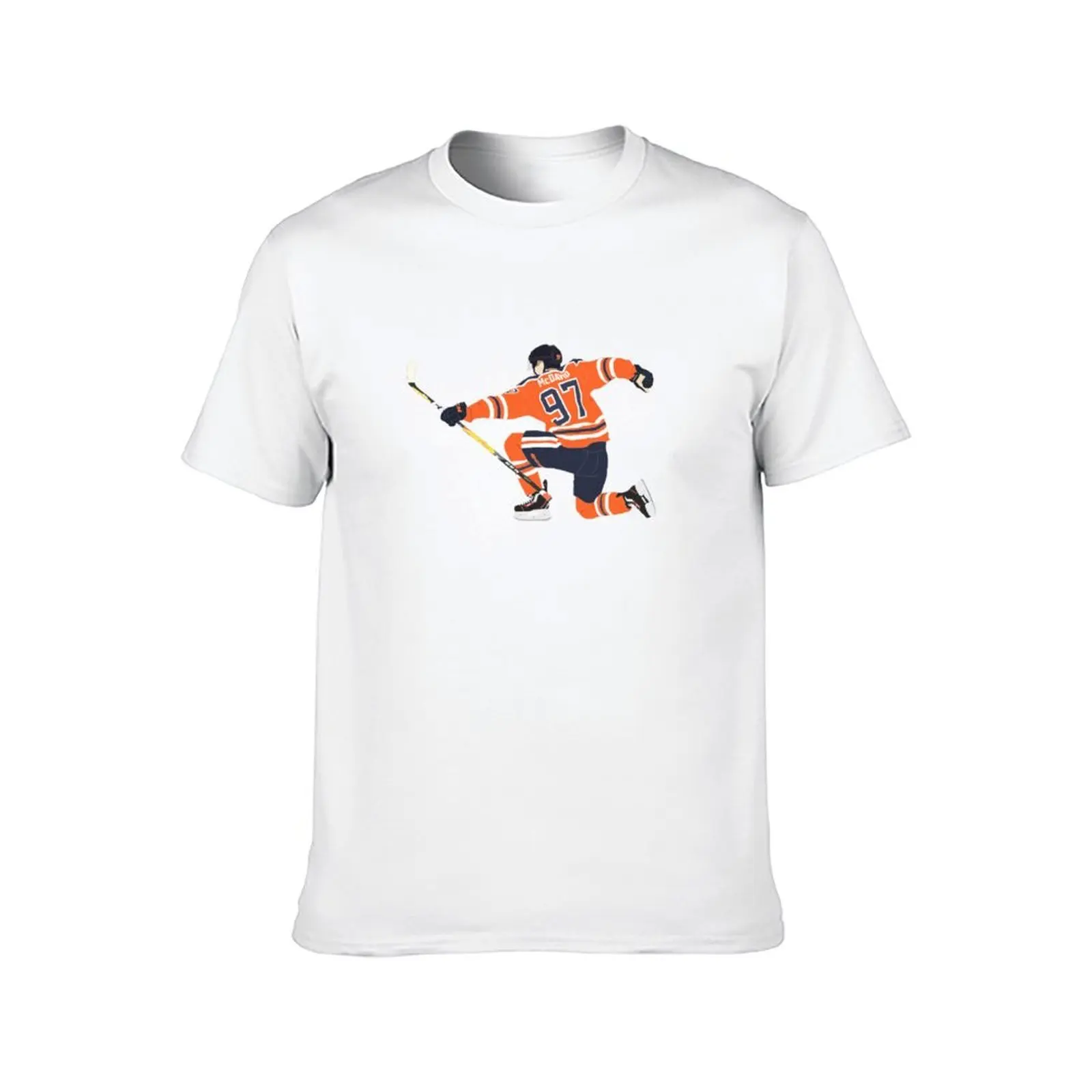 Фото Connor Mcdavid goal celly футболка с цифровым рисунком мужская футболка летняя мужская футболка дизайнерская футболка №2