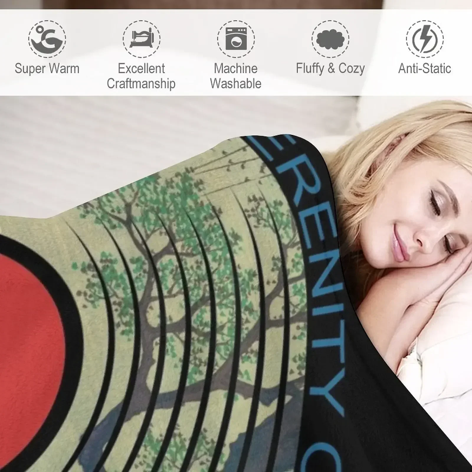 Sobriety Serenity One Day At A Time AA Sober River Плед Диван Большие Одеяла