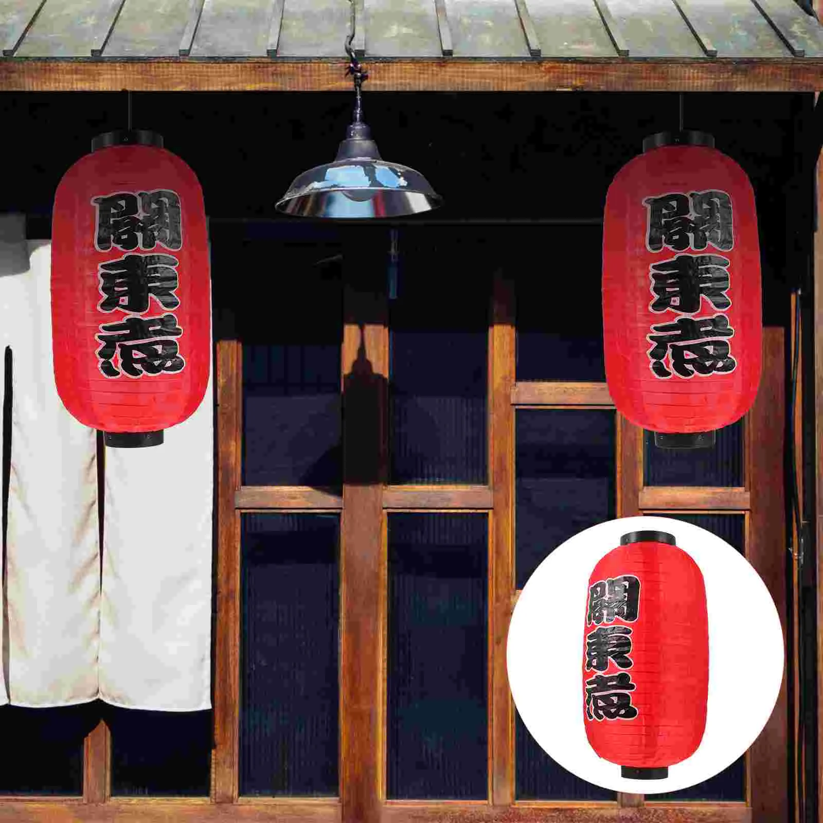 

Lantern Japanese Lanterns Hanging Sushi Paper Bar Chinese Lamps Silk Ramen Decoration Red Traditional Lamp Izakaya Light Decor