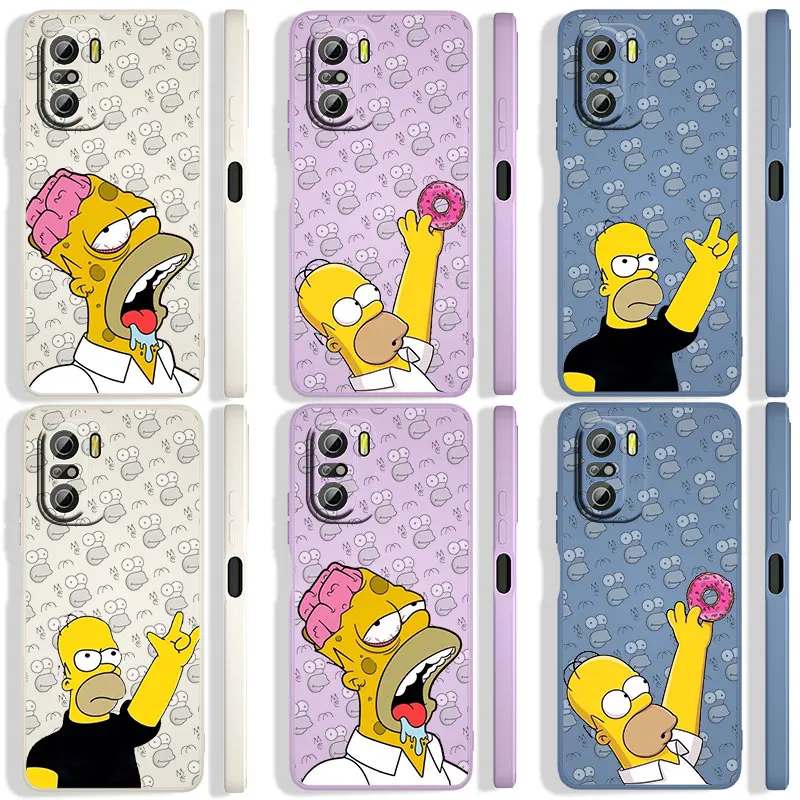 

Good looking simpsons For Xiaomi Redmi K50 K40 10X 10 9T 9AT 9A 9C 9 8A 8 7 6A 5A Gaming Pro Liquid Rope Cover Funda Phone Case