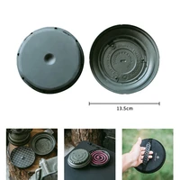 outdoor camping mosquito coil holder portable round iron incense burners tactical military style anti scald with cover home deco
