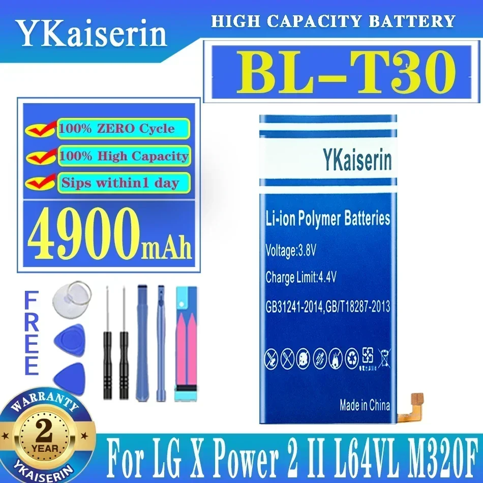YKaiserin BL-T37 BL-T30 BL-45F1F BL-T23 BL-T24 BL-T28 Аккумулятор для LG X Power 2 II V40 X-Cam H970 ThinQ Q710 Q8 2018 Версия +
