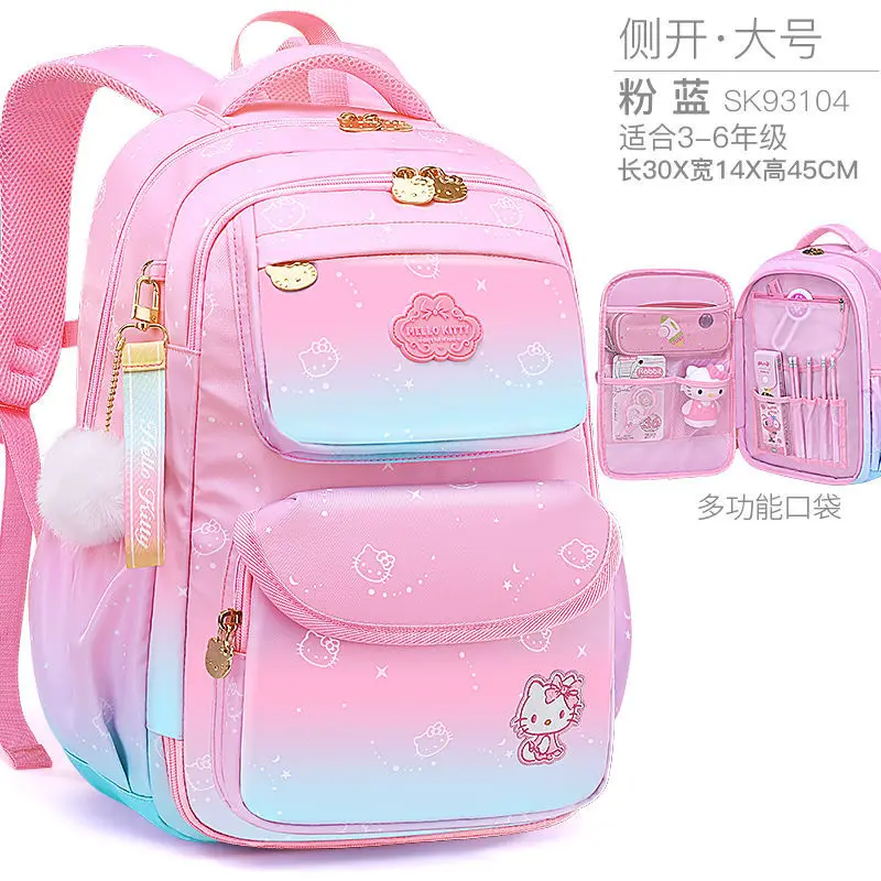 Disney children's schoolbag kindergarten first grade children's spine backpack 6352 Pink  kids backpack   school backpack