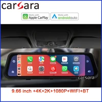 rear view mirror dash cam vehicle hd backup camera system with carplay monitor front rear cameras for car truck suv and van