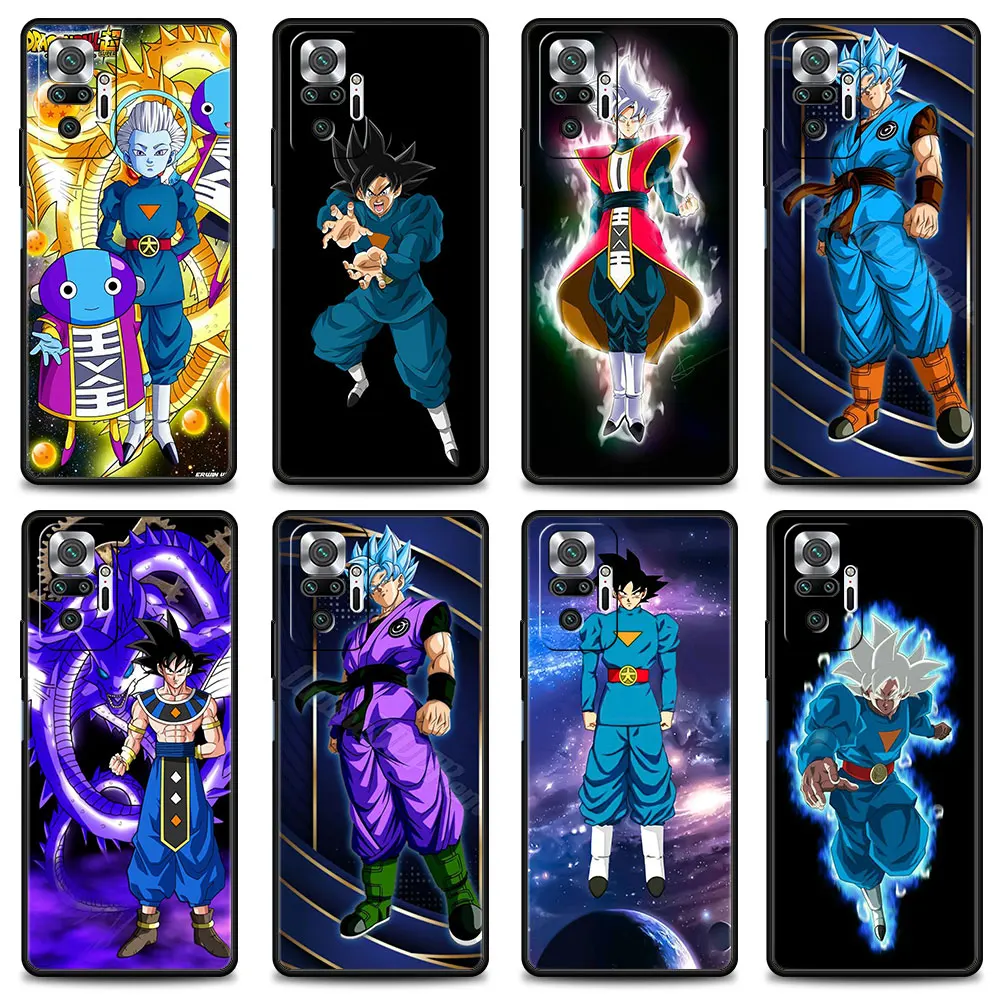 

Phone Case for Xiaomi Redmi Note 9S 9 10 8 11 Pro 7 8T 9T 11T redmi 9C 9 8 K40 9A 7A Silicon Cover Dragon Ball Grand Priest Goku