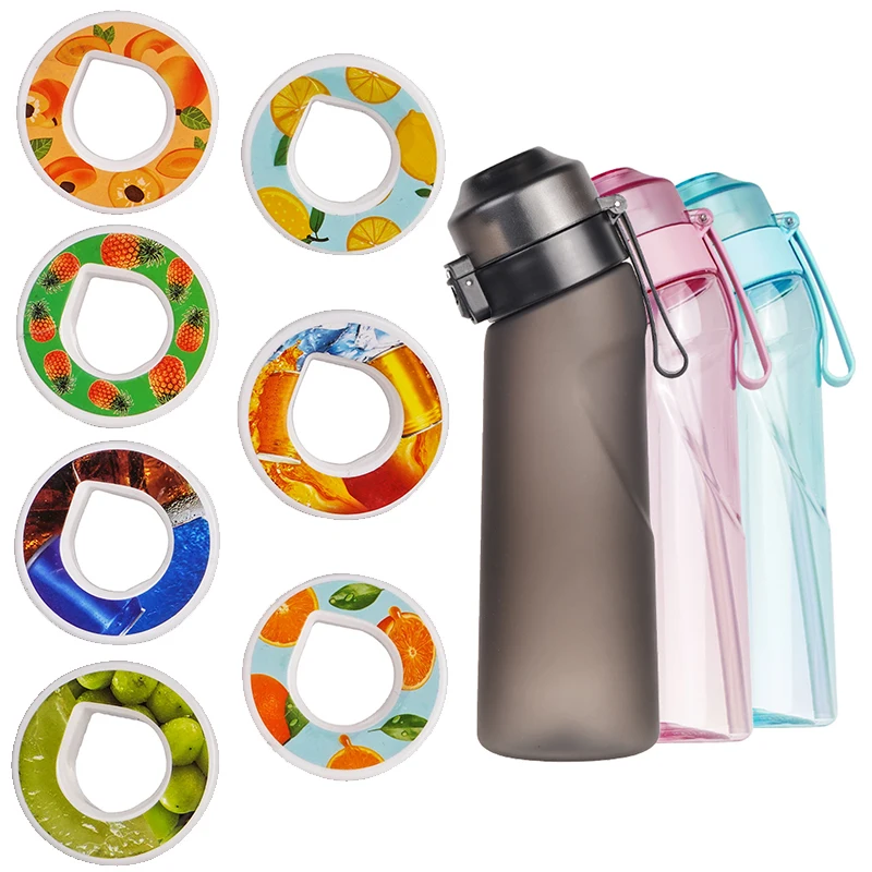 

650ml Air Flavour Water Bottle Joy with Taste Pods Tritan Fruity Extract Ring 0 Sugar 0 Calories