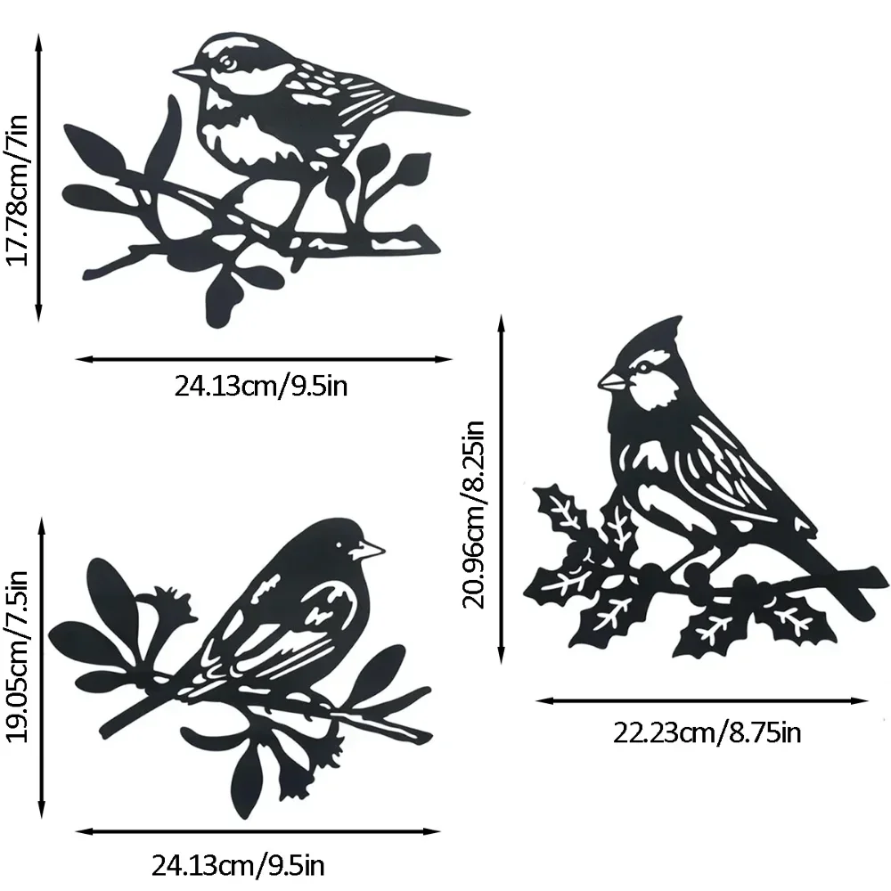 Металлический Настенный Художественный Силуэт Животных И Птиц