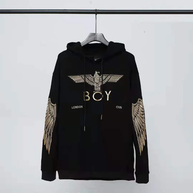 

Boy London New Men's Hoodie Embroidered Letters Men and Women Casual Large Size Luxury Brand Couple Sports Shirt