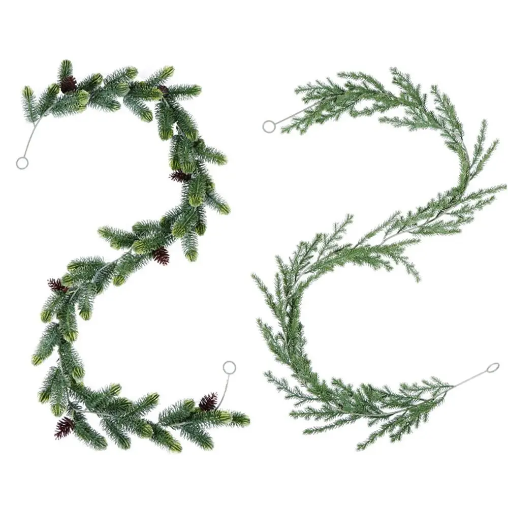 Зеленая рождественская сосновая игла из ротанга 180 см пластиковая искусственная