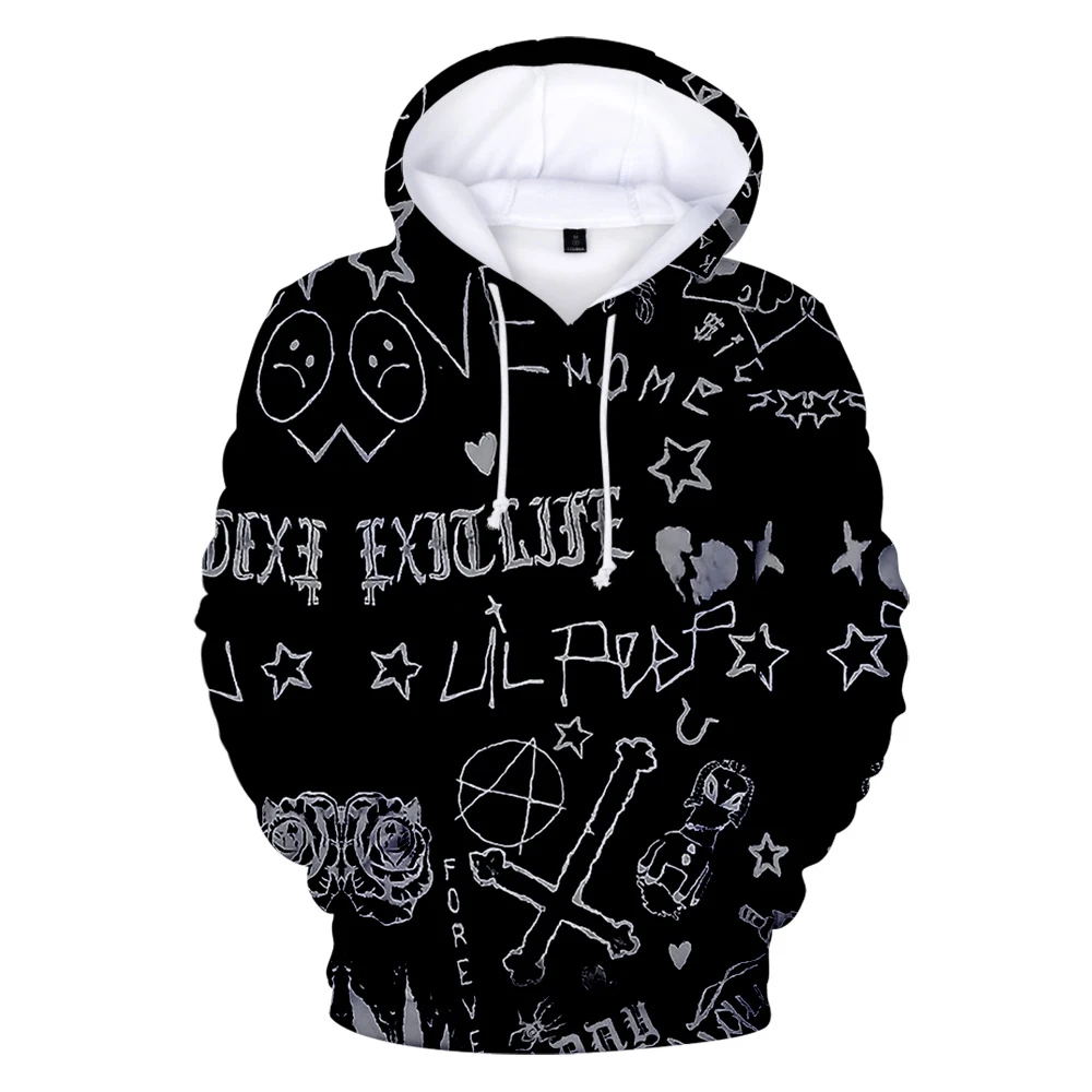 

New Love Lil Peep Hoodies Men Women Harajuku Hoodie Singer Lil Peep Men Long Sleeve Sweatshirts Hip Hop 3D Hoody Pullover