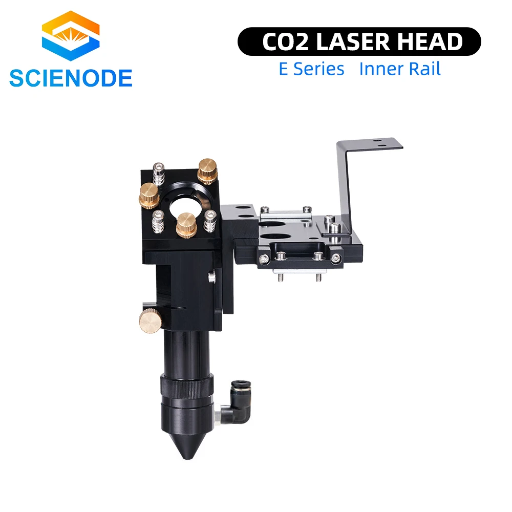 

Scienode E Series Inner Slide CO2 Laser Head Lens D20 FL50.8/63.5mm Mirror D25mm for Inner Rail CO2 Engraving Cutting Machine