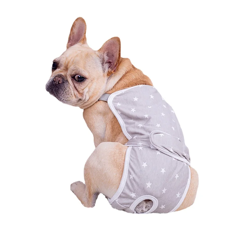 

French Dog Dog Physiological Pants Female Teddy Corgi Puppy Pug Dog Menstrual Period Pet Safety Pants Aunt Dog Underwear