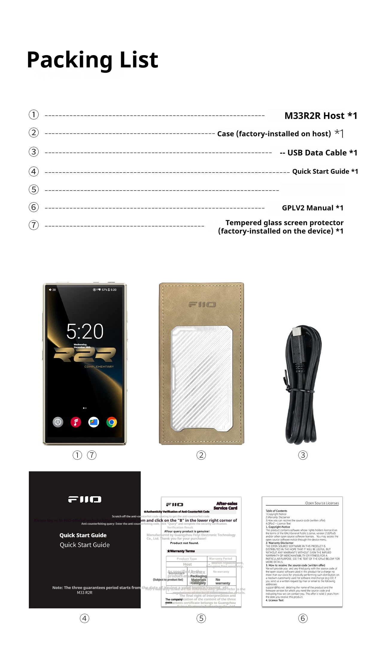 Портативный музыкальный MP3-плеер FiiO M33 с поддержкой Bluetooth, памятью 8 ГБ + 128 ГБ, 5,5-дюймовым HD-дисплеем 1080P, Wi-Fi и декодированием DSD, усилитель звука MP3 (art.: 3920d899ba5d2) - 3920d899ba5d2