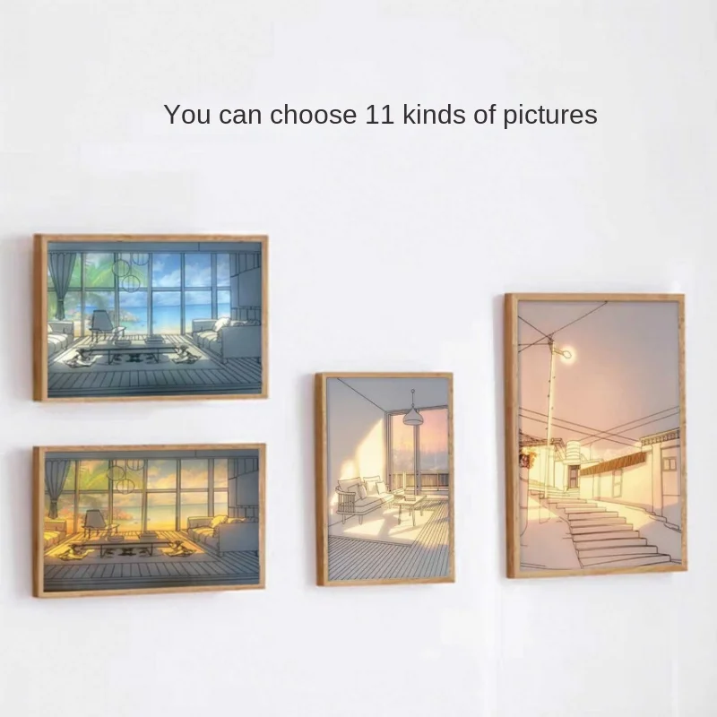 

Decorative Picture Frame Light, Special Ambiance Lights for the Living Room and Bedroom Bed, Suitable for Gift Giving Home Decor