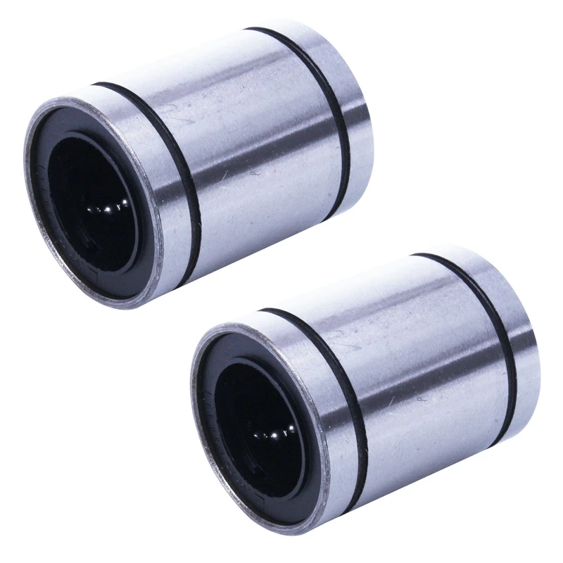 

2X LM20UU 20mm Inside Dia Linear Motion Ball Bush Bearing Bushing Silver