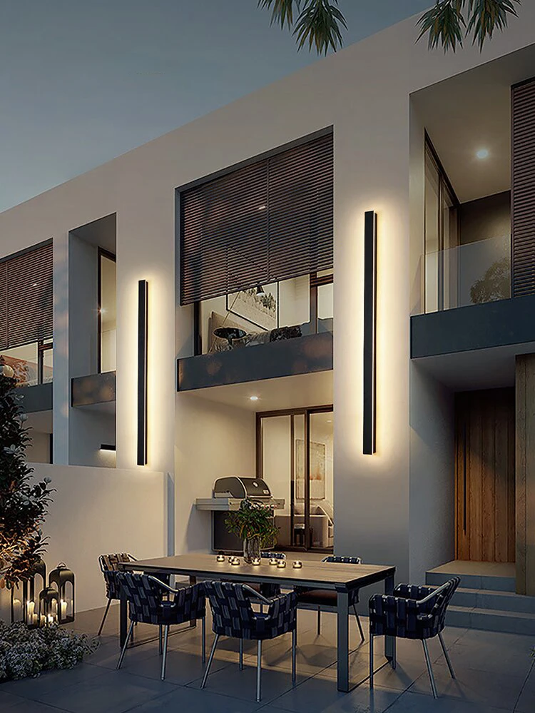 Современная Водонепроницаемая наружная настенная лампа 24 В постоянного тока с