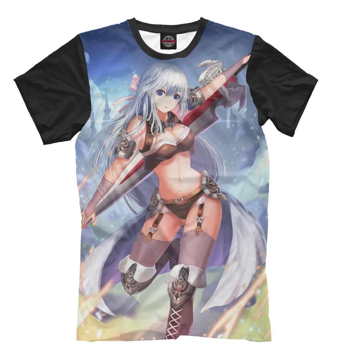 Футболка Валькирия с мечом Аниме - Разное |