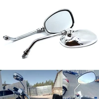 universal 10mm motorcycle rear view mirror oval rear view mirror for suzuki gsf250 gsf400 gsf600 gsf650 gsf1200 gsf1250