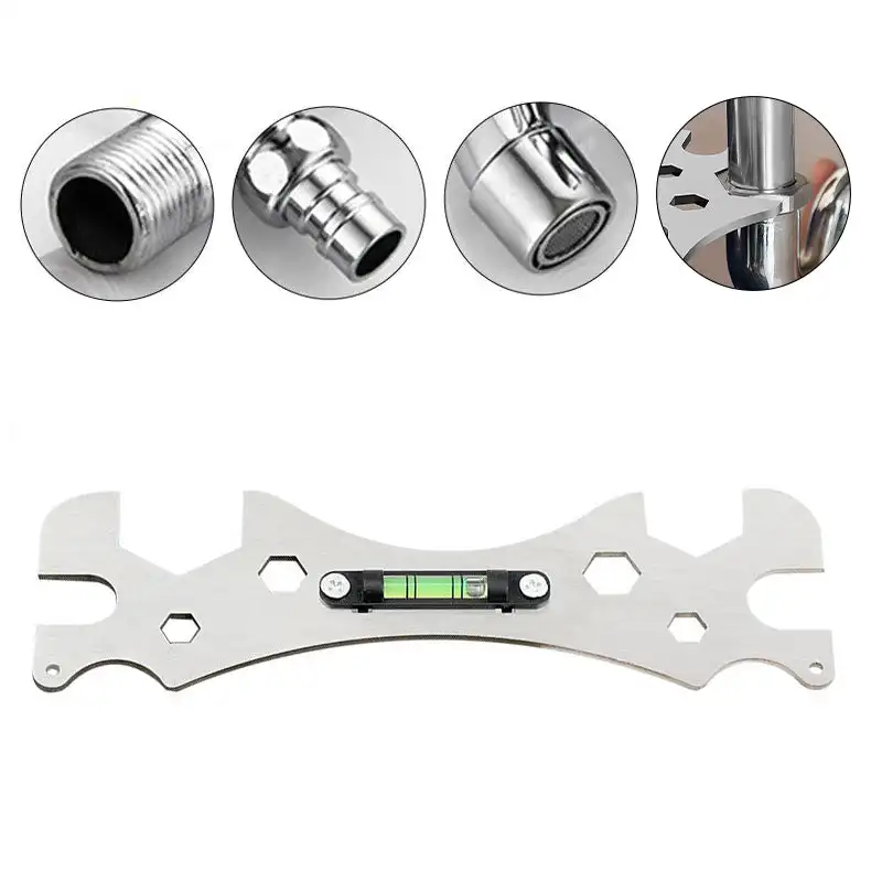 

1PCS Special Shower Wrench Faucet Wrench With Level Shower Faucet Ranging Ruler Multifunctional Spanner Bathroom Repair Tool