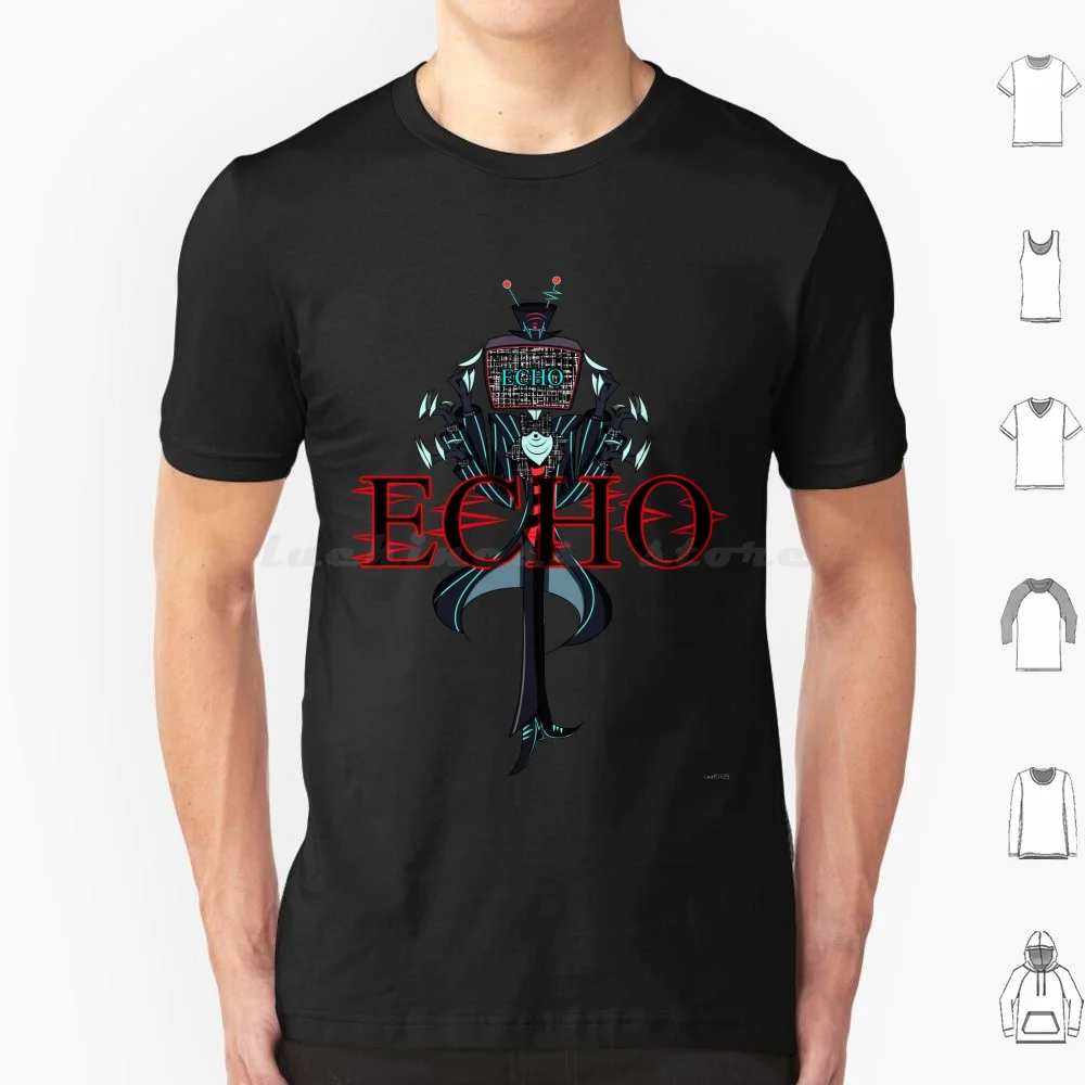 Фото Футболка Vox Echo Хлопок Мужчины Женщины DIY Принт Hazbin Helluve Vox Vox Hazbin Vox Vox And Val Val And Vox Fanart Charlie №1