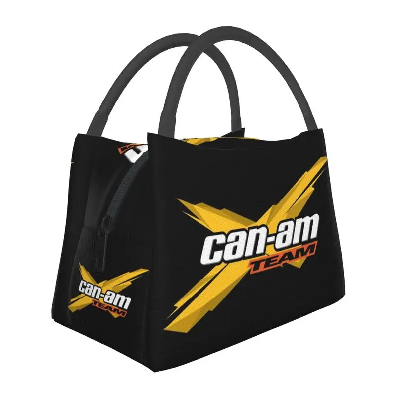 

Can Am BRP ATV Logo Thermal Insulated Lunch Bags Women Resuable Lunch Tote for Office Outdoor Storage Meal Food Box