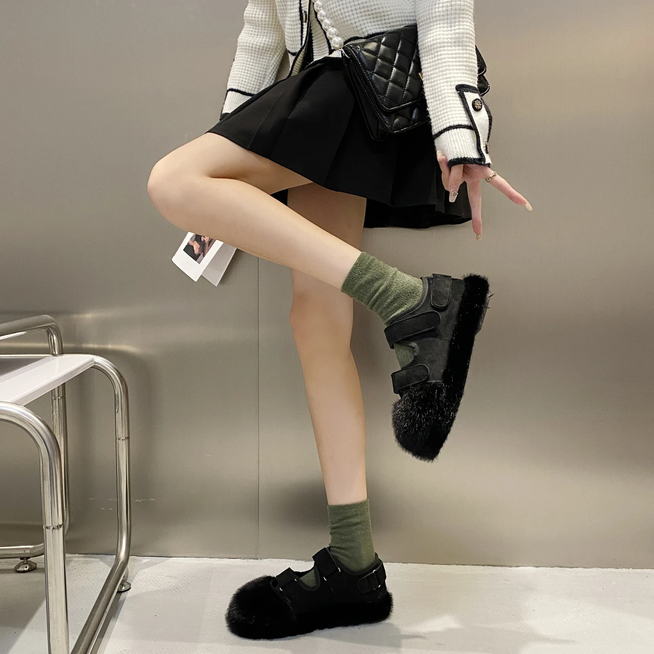 

Новинка 2022, модная зимняя теплая хлопковая обувь, мягкая подошва, симпатичная обувь на толстой подошве, Женская хлопковая обувь