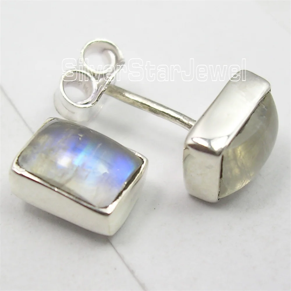 

Many Color Semi-precious Stone Classic STYLE Stud Earrings 0.3"