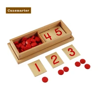 number 1 10 puzzles with box math baby toys beechwood montessori materials teaching kids professional game toys for children