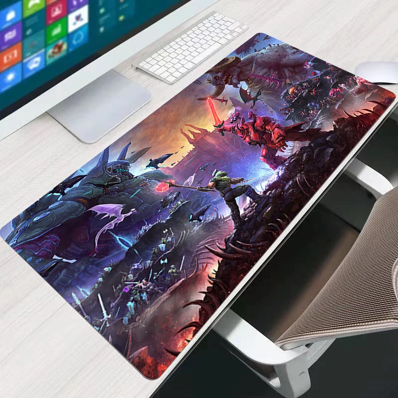 

Doom Anime Gaming Mouse Pad XXL Custom Home HD Large Mousepad Carpet Rubber Non-Slip Soft Office PC Mice Pads Keyboard Table Mat