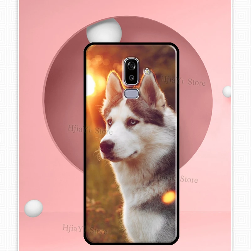 Animal Husky puppy Cover For Samsung Galaxy J7 J5 J3 2016 A5 A3 2017 A6 A8 J4 J6 Plus J8 A9 2018 Soft Case images - 6