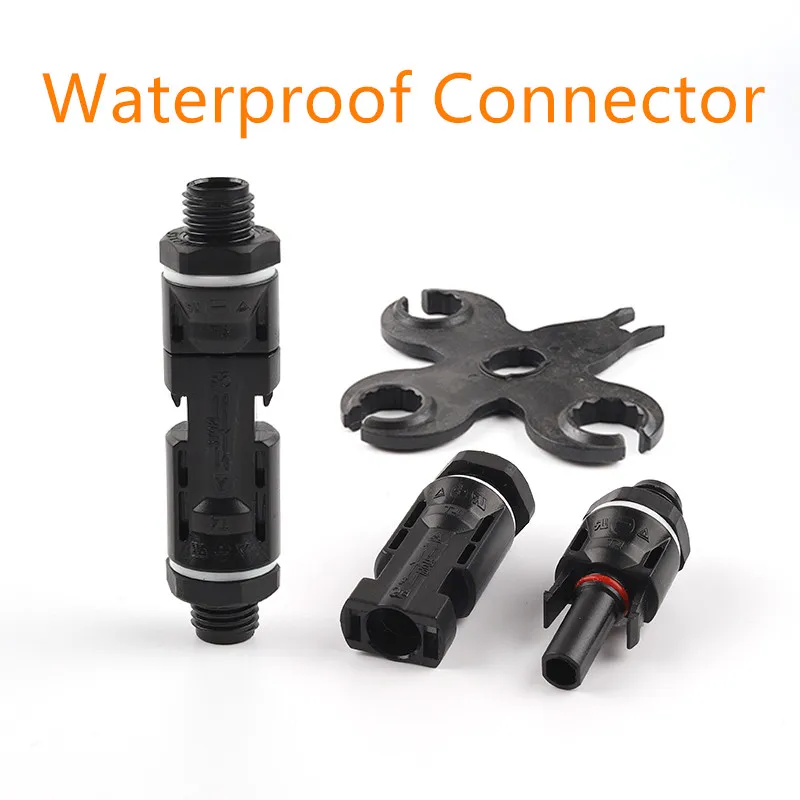 

MC4 Solar Panel Connector SOLAR PV Connector For Solar cable 2.5/ 4/6mm2 Solar Connectors with 2pcs Spanner Waterproof