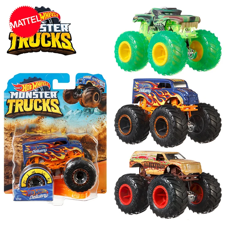 Monster Truck 1/64 Giant Wheels Muscle Jeep Big Feet Voiture Model Toys For Boys Children Birthday Gift