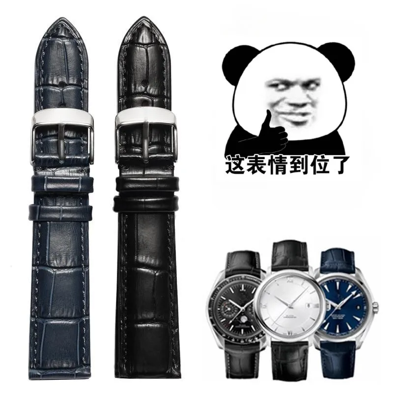 

20 21 22mm Watch Accessories for Breguet Maritime Legacy 7097BR G1 9WU Watch with Leather Watch Strap Butterfly Buckle Strap Men