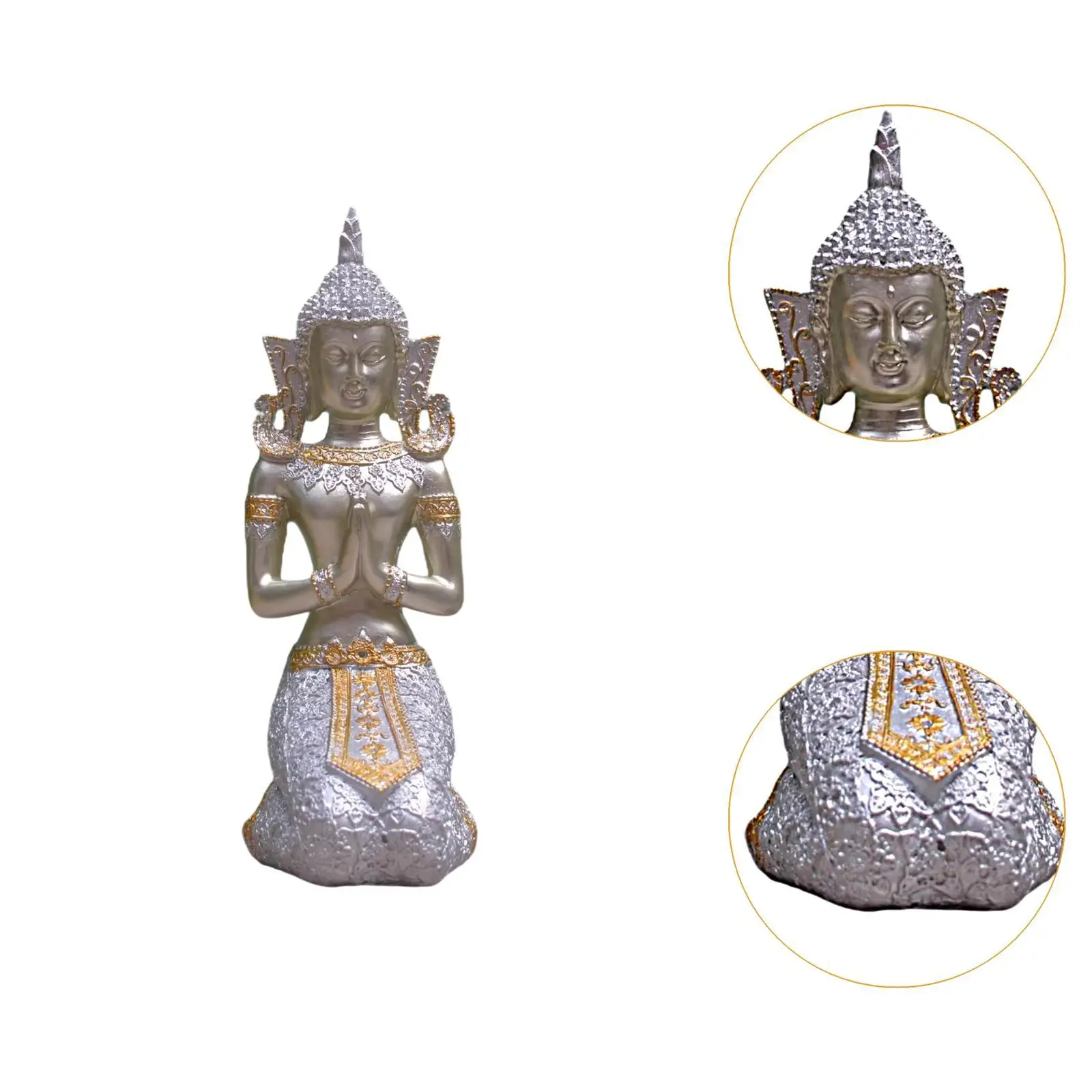 Статуя Будды тайская статуэтка фэн-шуй смола молитвенная статуя скульптура для