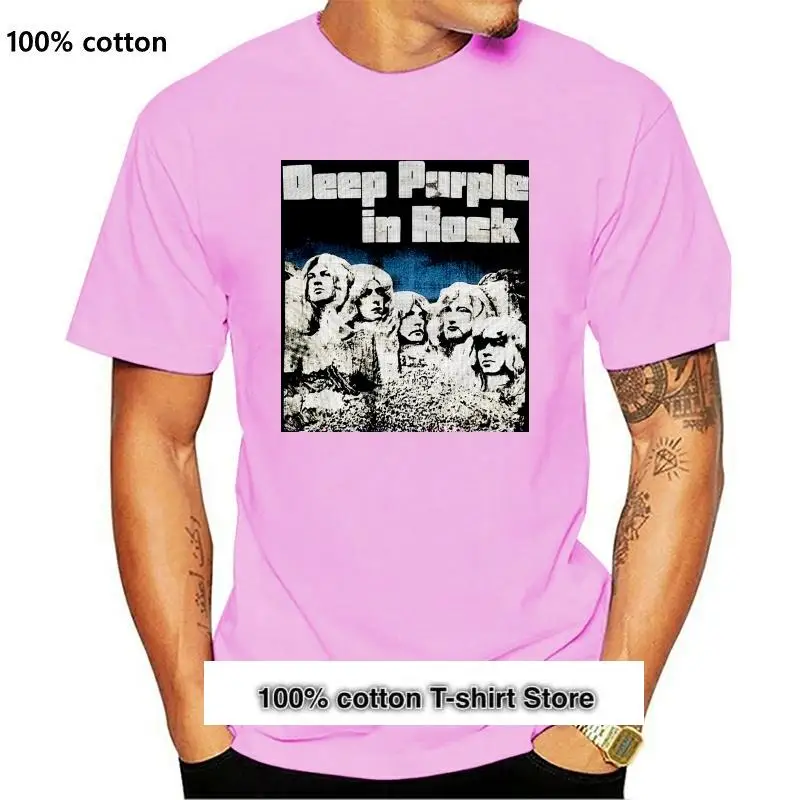 

Deep Purple T Shirt Cool banda Negro Vintage Rock clásico camisetas banda 1-A-077 cuello camisetas para adolescentes