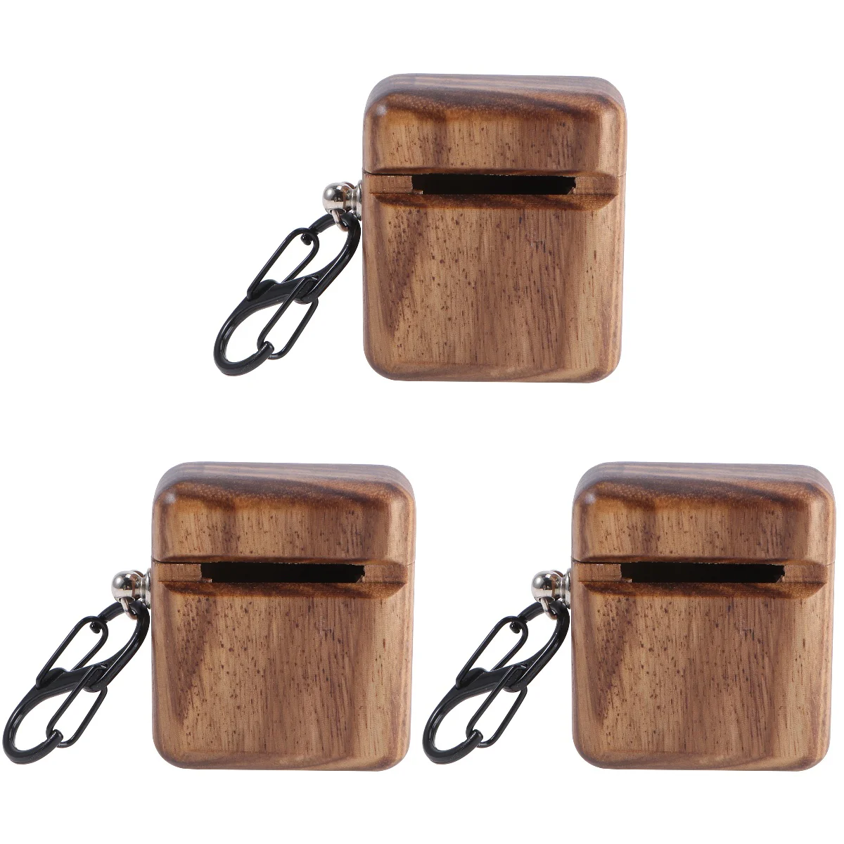 

3 Count Wireless Earphone Case Compatible Pods 1/ 2 Shell Wireless Charging Case Bamboo Earphones Case
