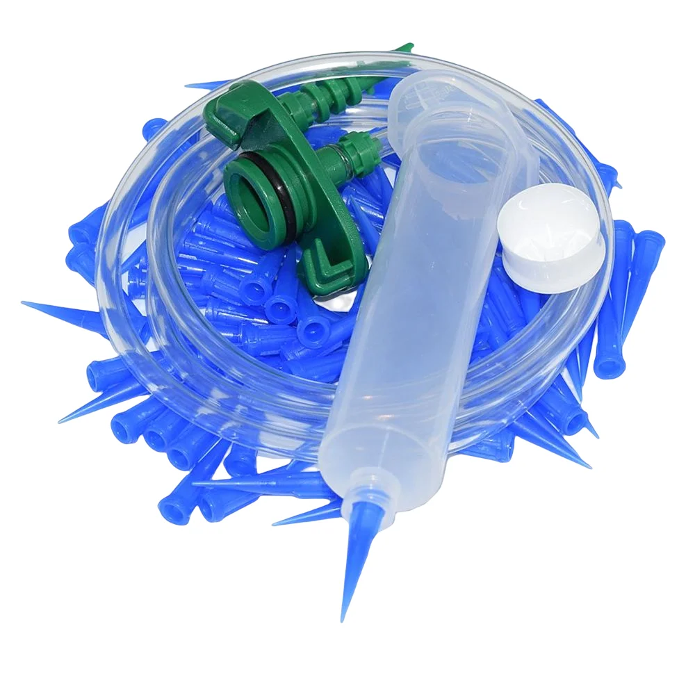 

100pcs 22G Tapered Dispensing Tips with 30cc Syringes Tube Adapter Dispenser Connector and 30cc Glues Dispensing Syringes Barrel