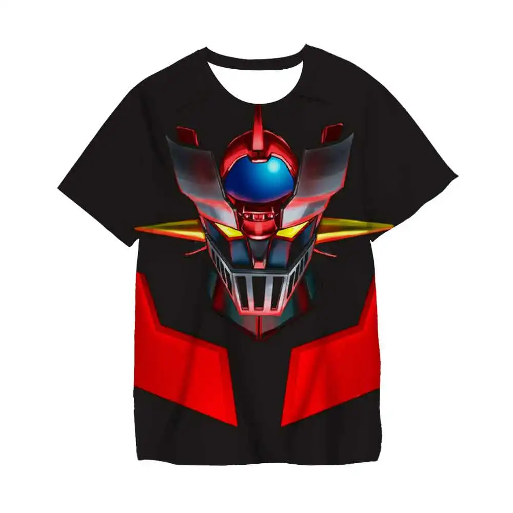 

Mazinger z Kids 3D Printing T-Shirts Japanese Cartoon Anime Games 4-14 Years Old Kids Clothing Boys Girls Baby Summer Tops