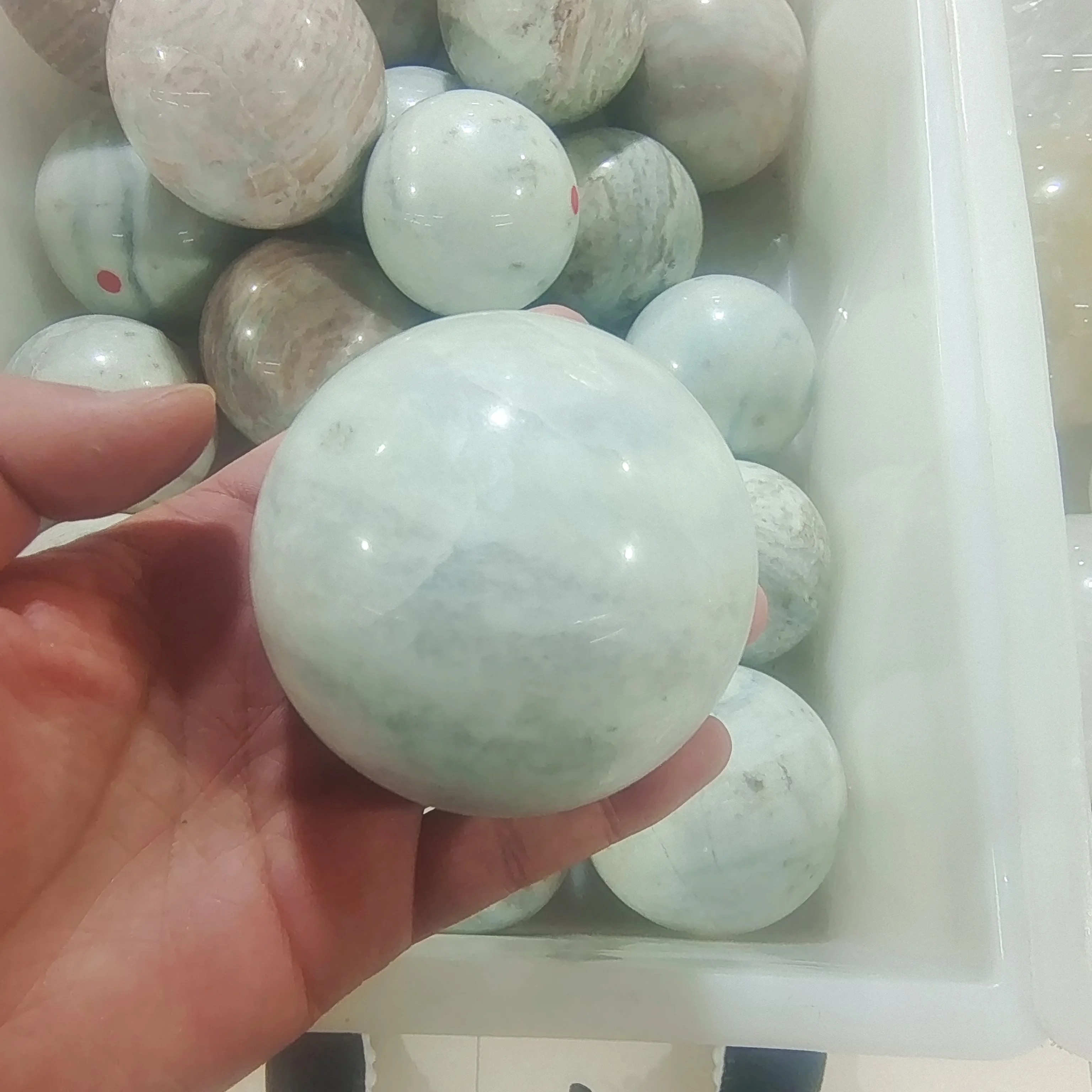 

Natural Blue-vein stone Ball Hand Polished Crystal Energy Healing Home Office Decoration Craft Gifts Feng Shui Ornaments
