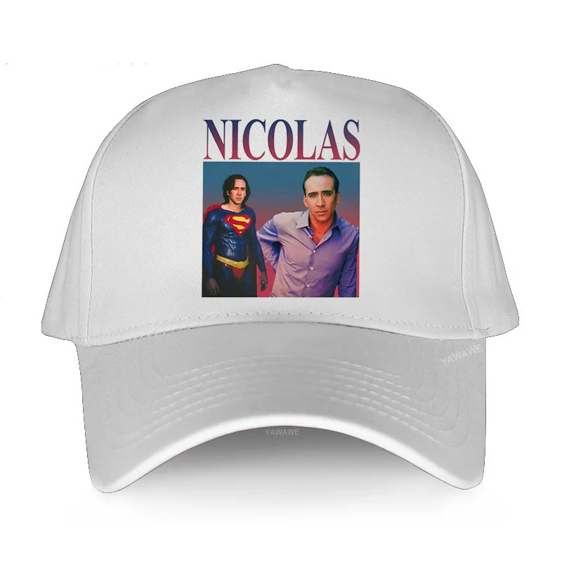 

Мужская модная кепка разных цветов, Новое поступление, винтажная бейсболка Николаса Кейджа с забавным дизайном, Прямая поставка, уличные ша...